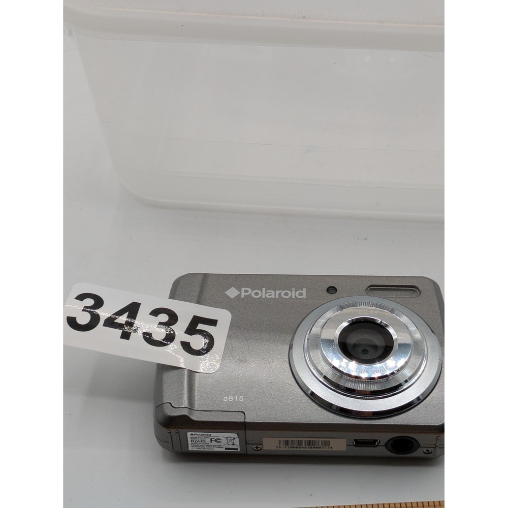 Polaroid A815 Digital Camera 15MP Silver Compact LCD AA SD Point Shoot Tested - Picture 15 of 15